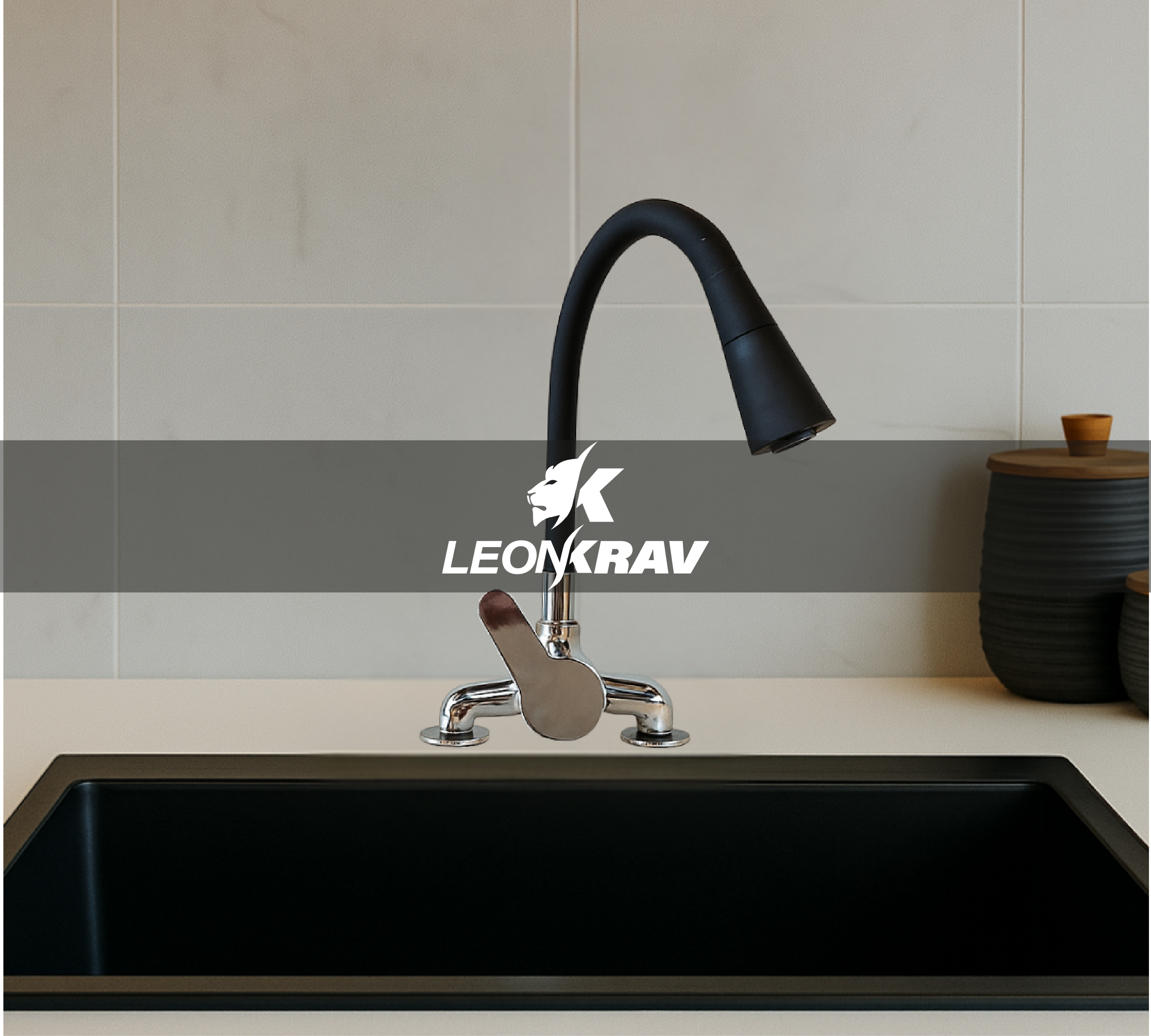 Mezclador Duo Monocomando Pico Con Rociador