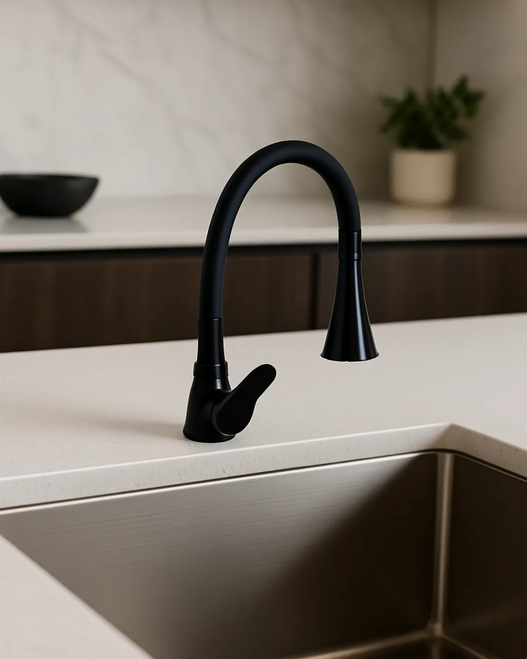 Monocomando pico flexible